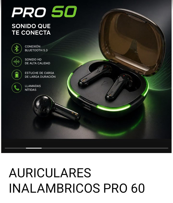 Auricular inalámbrico Pro 60