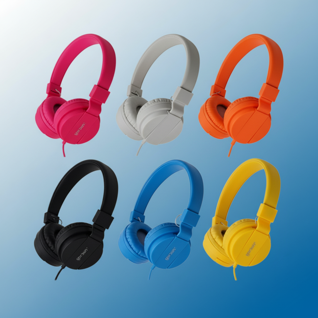 Auriculares Gorsun 6 colores fondo azul