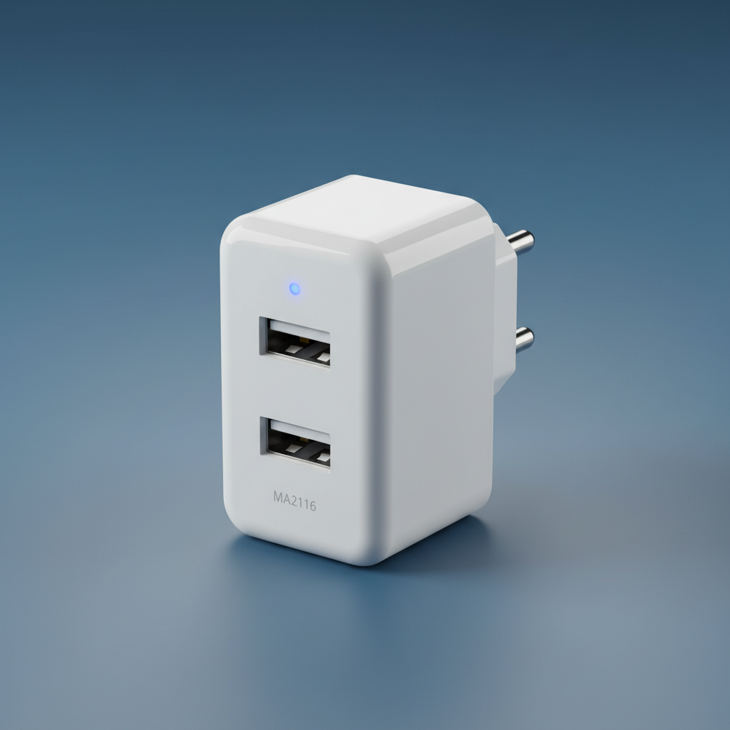 Cargador Doble USB con Luz MA2116