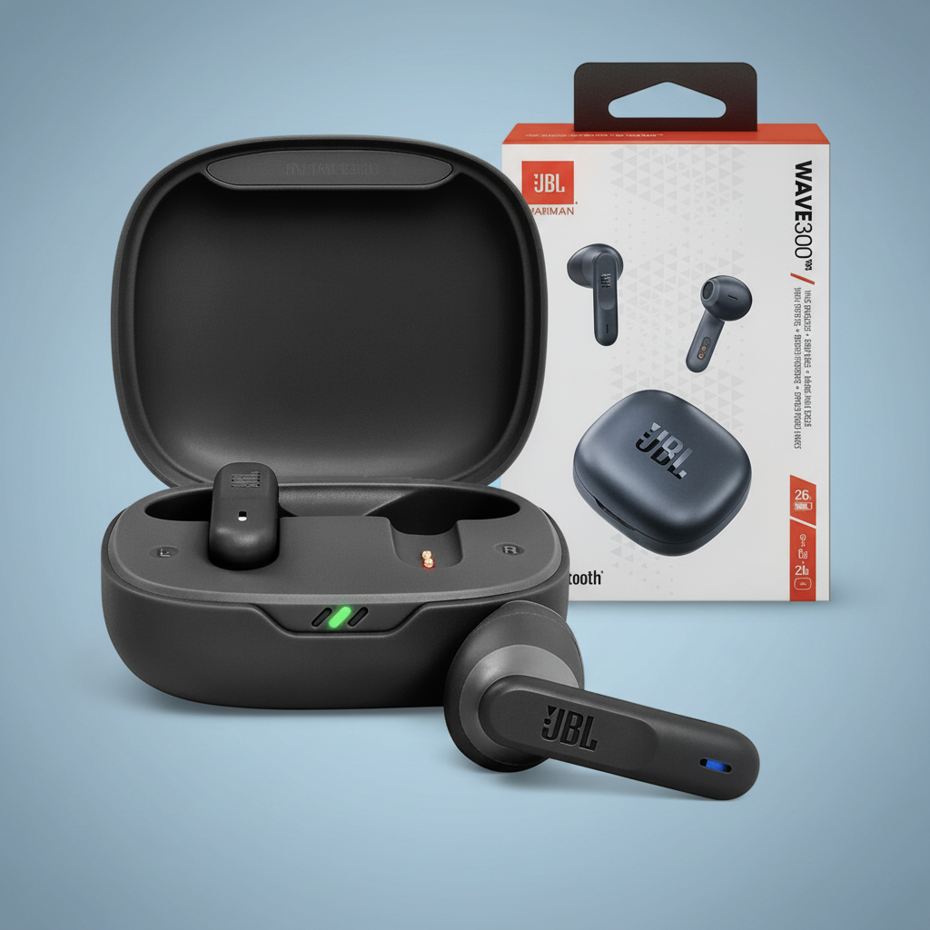 JBL Wave 300TWS fondo azul