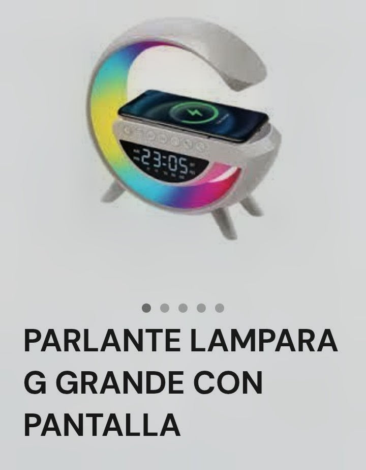 Parlante lámpara grande con pantalla