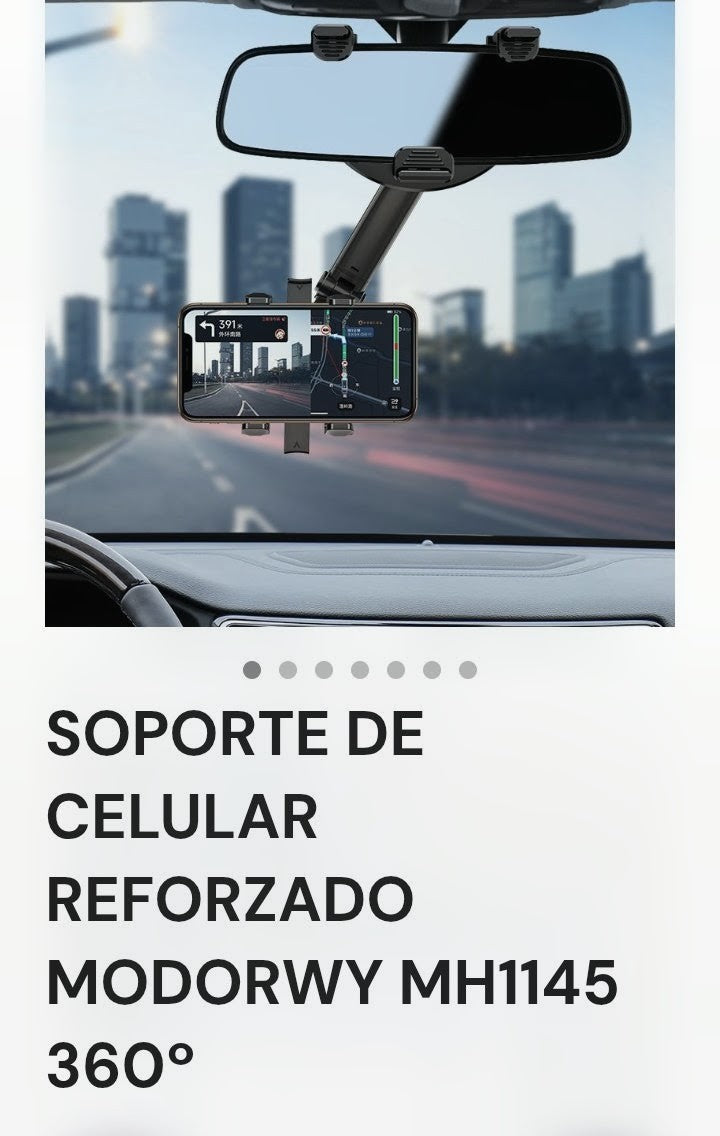 Soporte de celular reforzado para auto Modorwy MH1145 360°