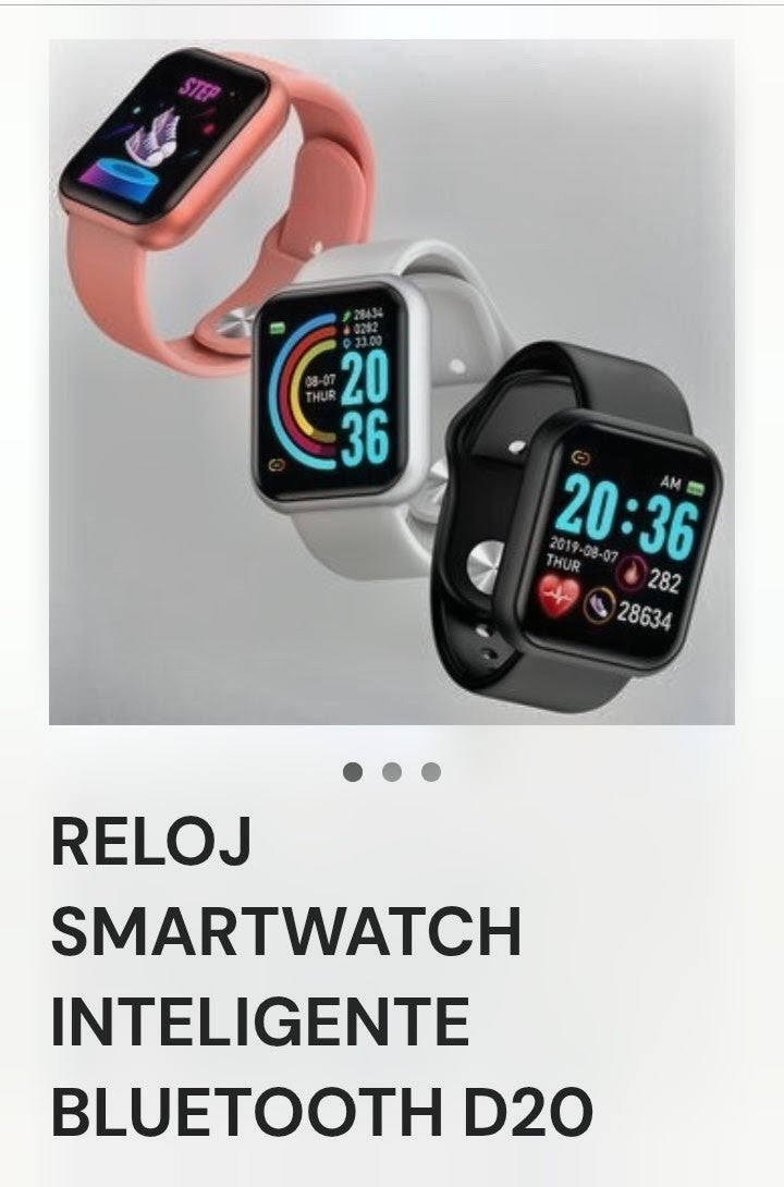 Reloj Smartwatch Inteligente D20